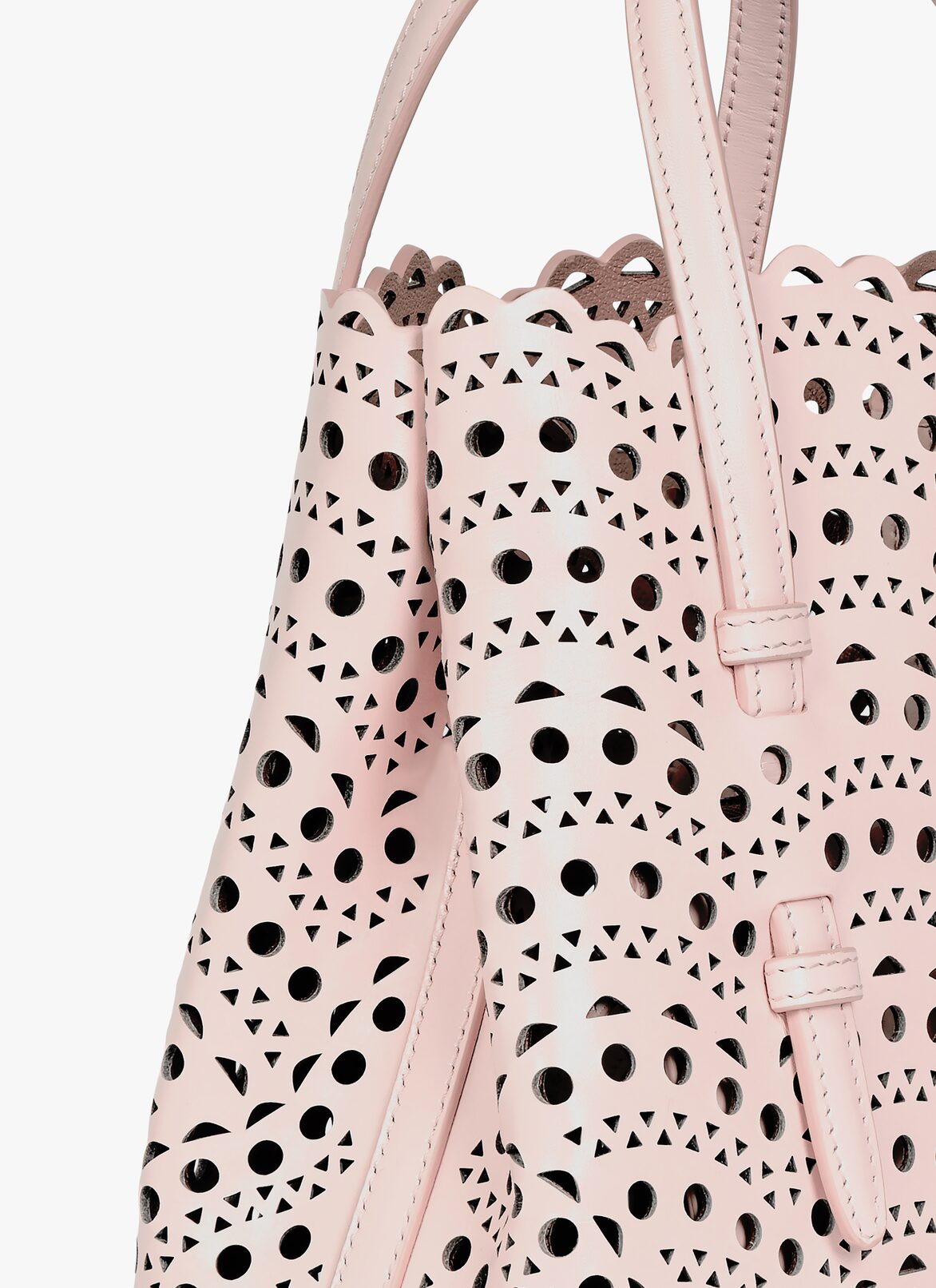 MINA 20 BAG IN VIENNE WAVE CALFSKIN ALAÏA PINK MINA 20 BAG IN VIENNE WAVE CALFSKIN
